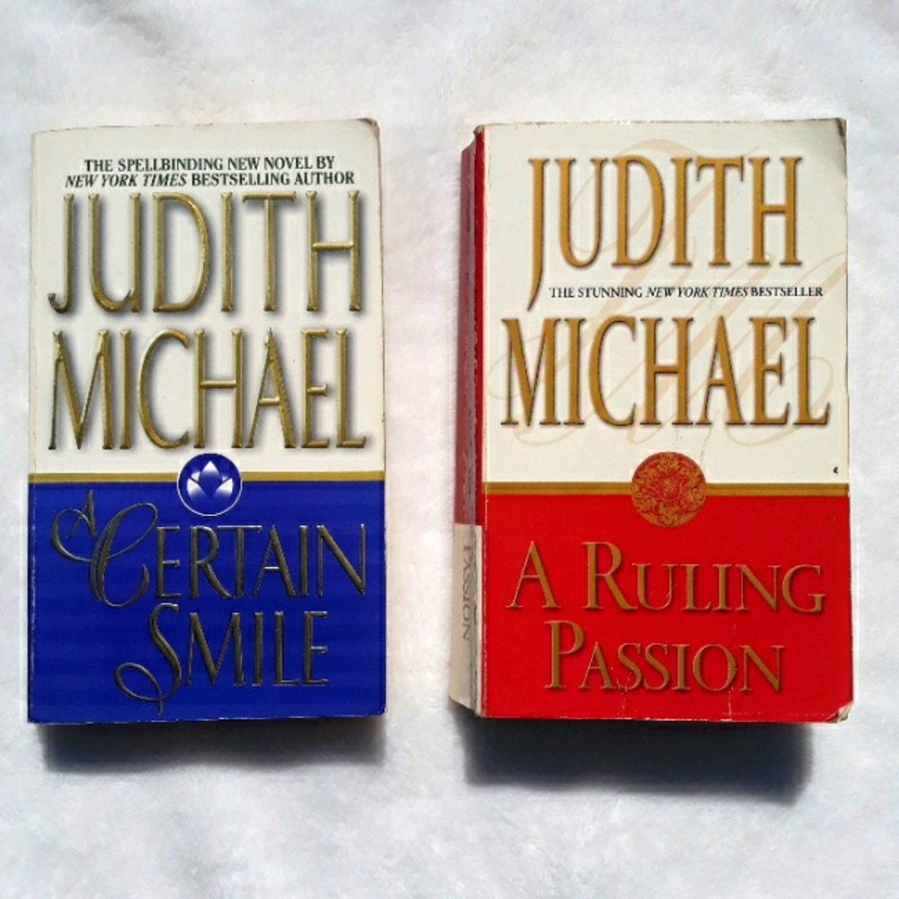 2 Judith Michael paperback books, A Certain Smile and A Ruling Passion